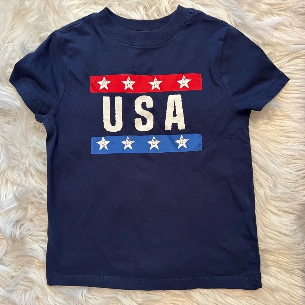 Oshkosh B’gosh‎ Boys USA Graphic T-Shirt Size XS 5